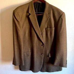 Jos A-Banks brown Tweed wool blazer 52R